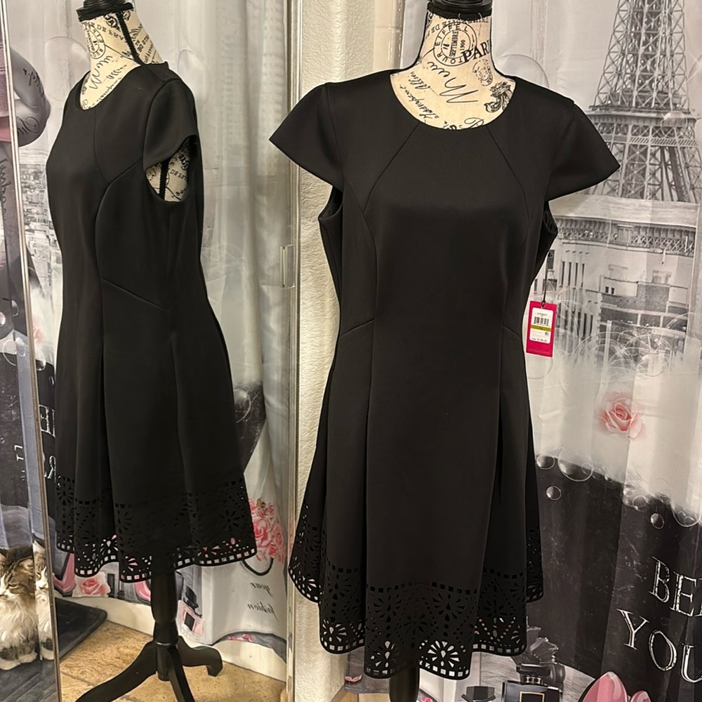 NWT Vince Camuto Cap Sleeve Fit Flare LBD